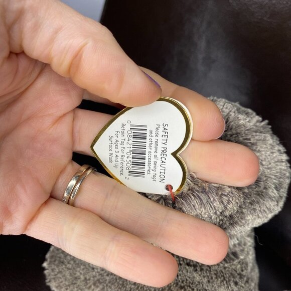 TY Beanie Babies Frisbee the Dog Beanie Baby 4508 Plush Stuffed Animal - Picture 4 of 8